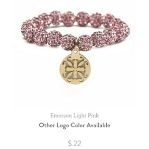 Emerson Light Pink, Rustic Cuff fashion bracelet